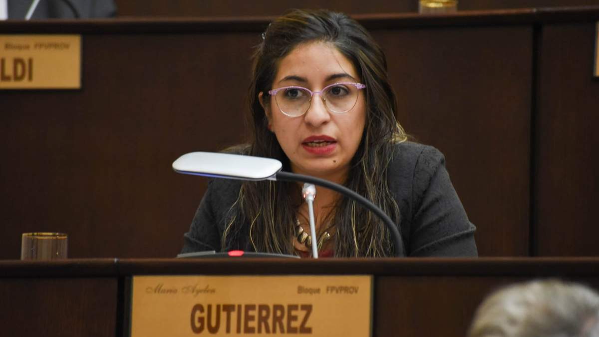 Ayelén Gutiérrez, diputada neuquina por el Frente de Todos. Fuente: (Twitter)