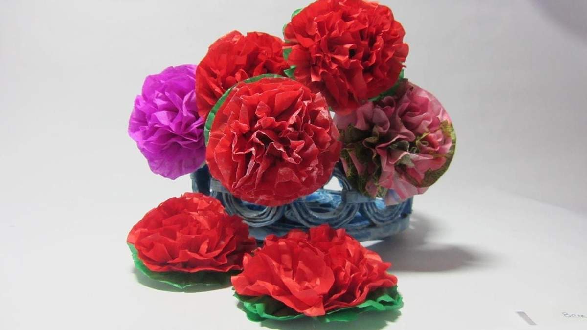 Flores de papel. Fuente: (X)