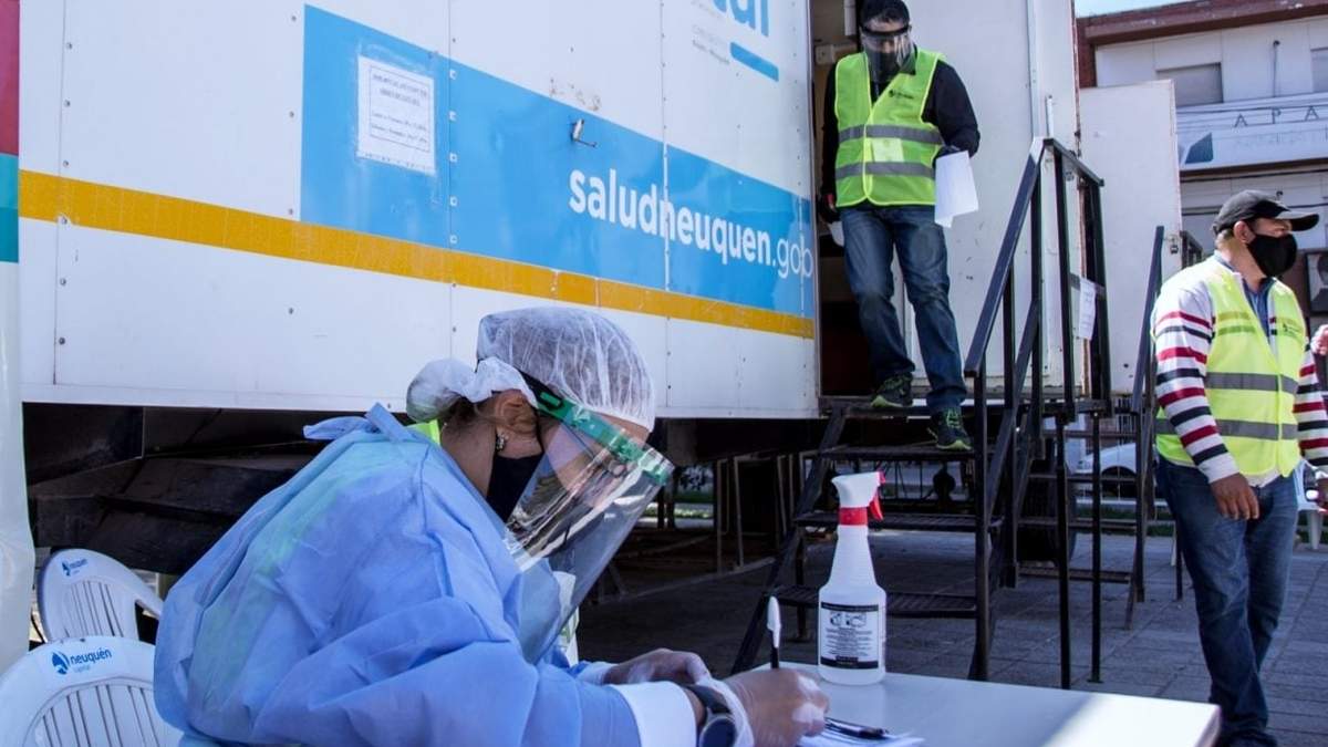 Punto del operativo DetectAR en Neuquén Capital. Fuente: (Twitter)
