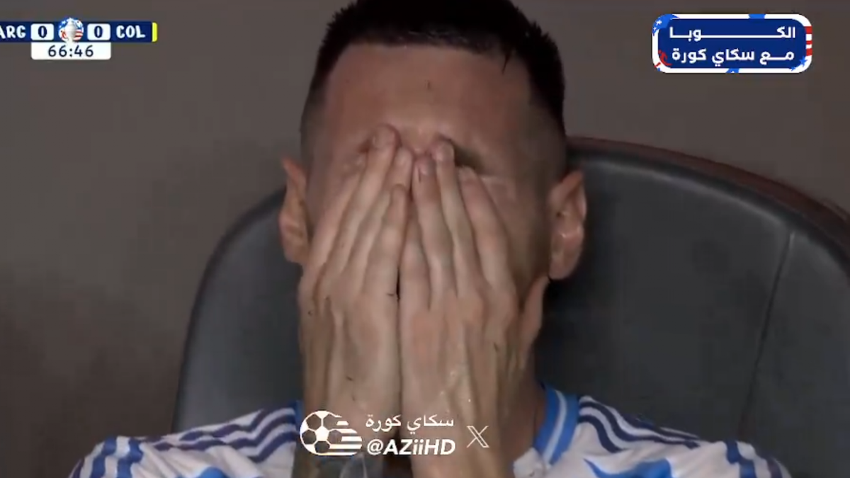 Lionel Messi, desconsolado