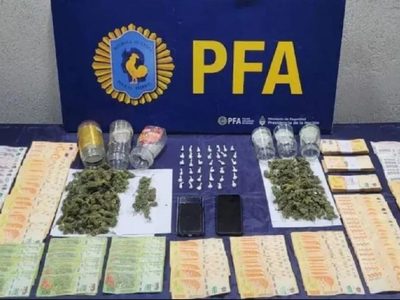 Detuvieron a dos mujeres que repartían drogas acompañadas de un menor de edad en Río Negro