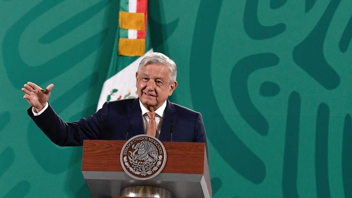 El presidente López Obrador en Palacio Nacional