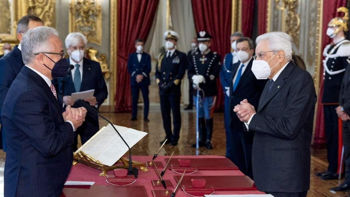 Filippo Patroni Griffi y Sergio Mattarella