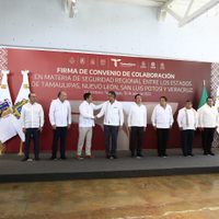 Firman convenio en materia de seguridad Gobiernos de Tamaulipas, San Luis Potosí, Veracruz y Nuevo León