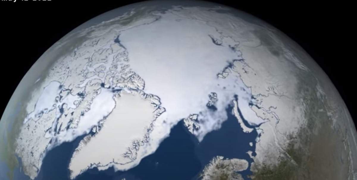 La capa de hielo en el planeta Tierra