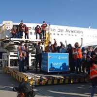 Llegó a Bolivia el primer lote de la vacuna Sputnik V: Luis Arce participó del evento