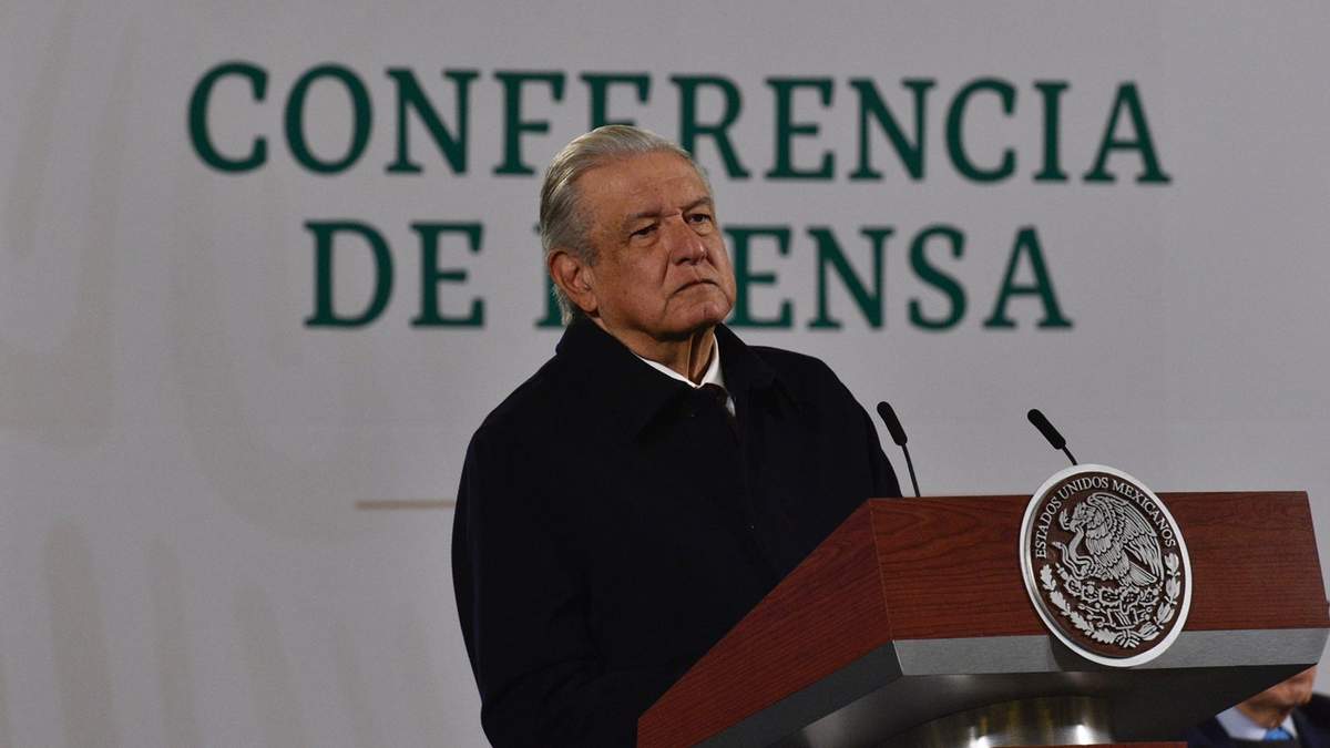 El presidente López Obrador en la conferencia del martes