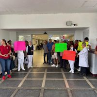 Trabajadores del sector salud de Veracruz protestaron en 60 hospitales y centros de salud