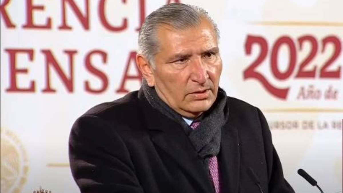 El secretario de Gobernación, Adán Augusto López