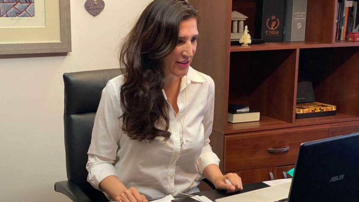 La senadora panista