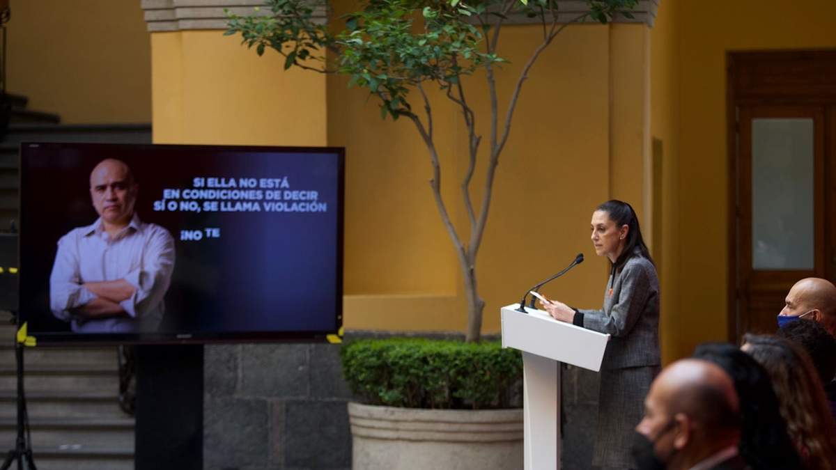 Presentación de la campaña del gobierno capitalino contra la violación sexual "La responsabilidad es nuestra”