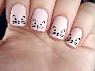Nail Art: diseños de manicura inspirados en los gatos que son perfectos para las uñas cortas
