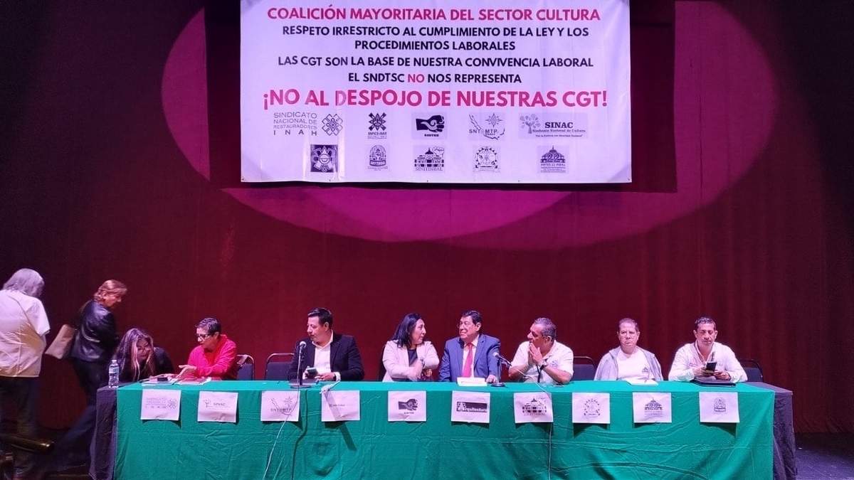 Conferencia de prensa de la Coalición Mayoritaria del Sector Cultura