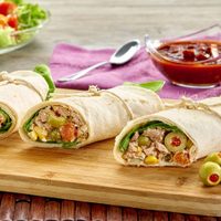 Con solo 5 ingredientes, prepará este wrap de atún para un almuerzo o cena exprés