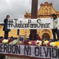 #JusticiaParaSinar, claman en homenaje al activista asesinado en Chiapas