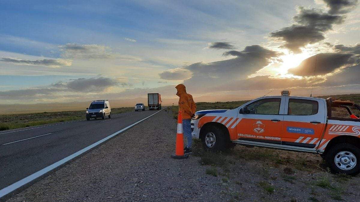 Ruta 237, Piedra del Águila. Fuente: (Twitter)