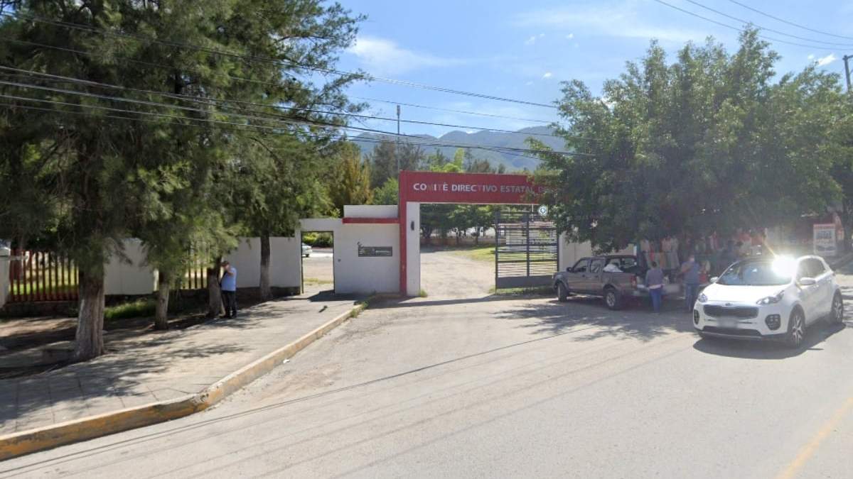 La entrada a la sede del PRI en Chilpancingo