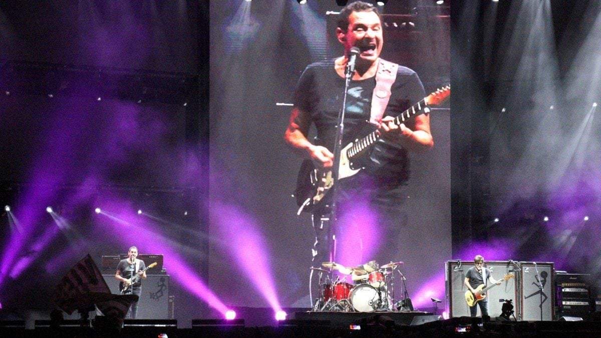 Ricardo Mollo en la Fiesta de la Confluencia. Fuente: (Twitter)