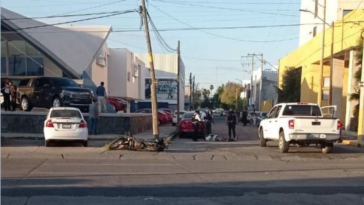 Zona de uno de los ataques a agentes de tránsito