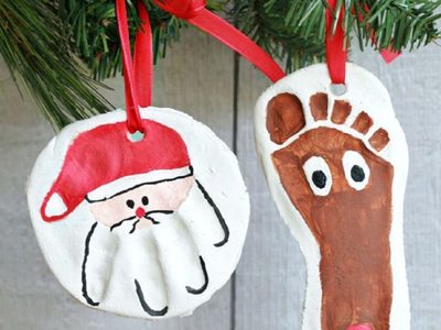 Con harina y agua, y en pocos minutos, creá el recuerdo más emotivo para colgar en tu árbol de Navidad