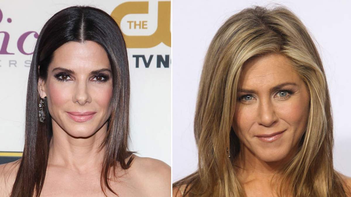 Sandra Bullock y Jennifer Aniston. Fuente: (Twitter)