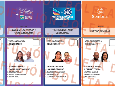 Atención: así es la boleta de candidatos en Rivadavia