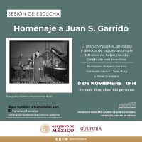 Homenaje musical a Juan S. Garrido en Fonoteca Nacional