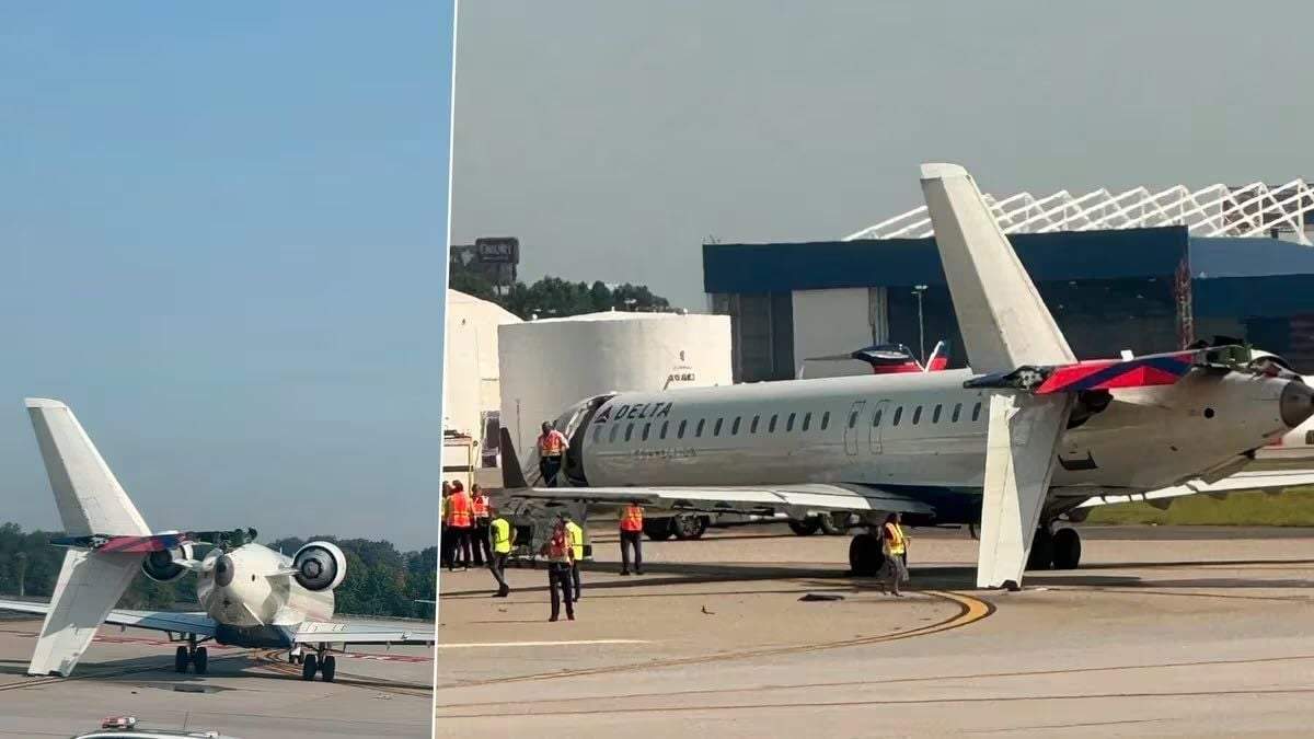 Dos aviones chocan en pista de aeropuerto de Atlanta