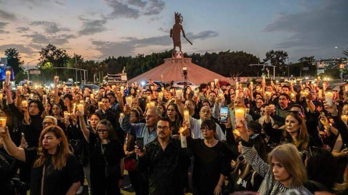 Vigilia por la paz ante la ola de violencia en Baja California
