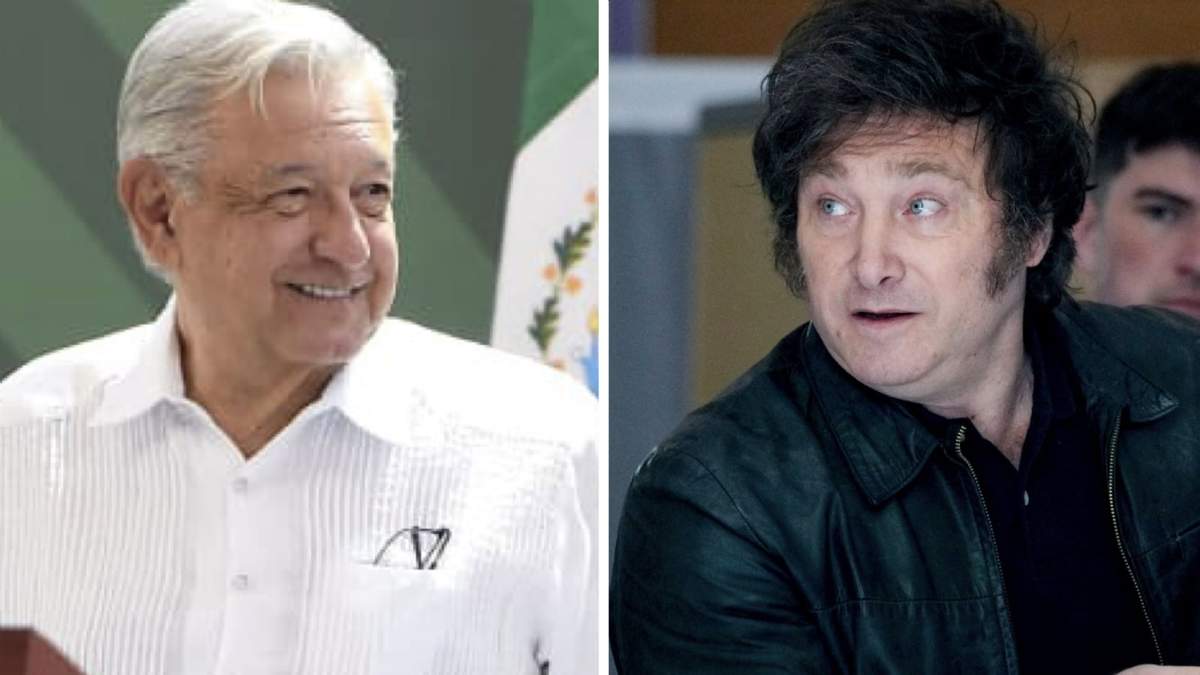 El presidente de México, Andrés Manuel López Obrador, y de Argentina, Javier Milei