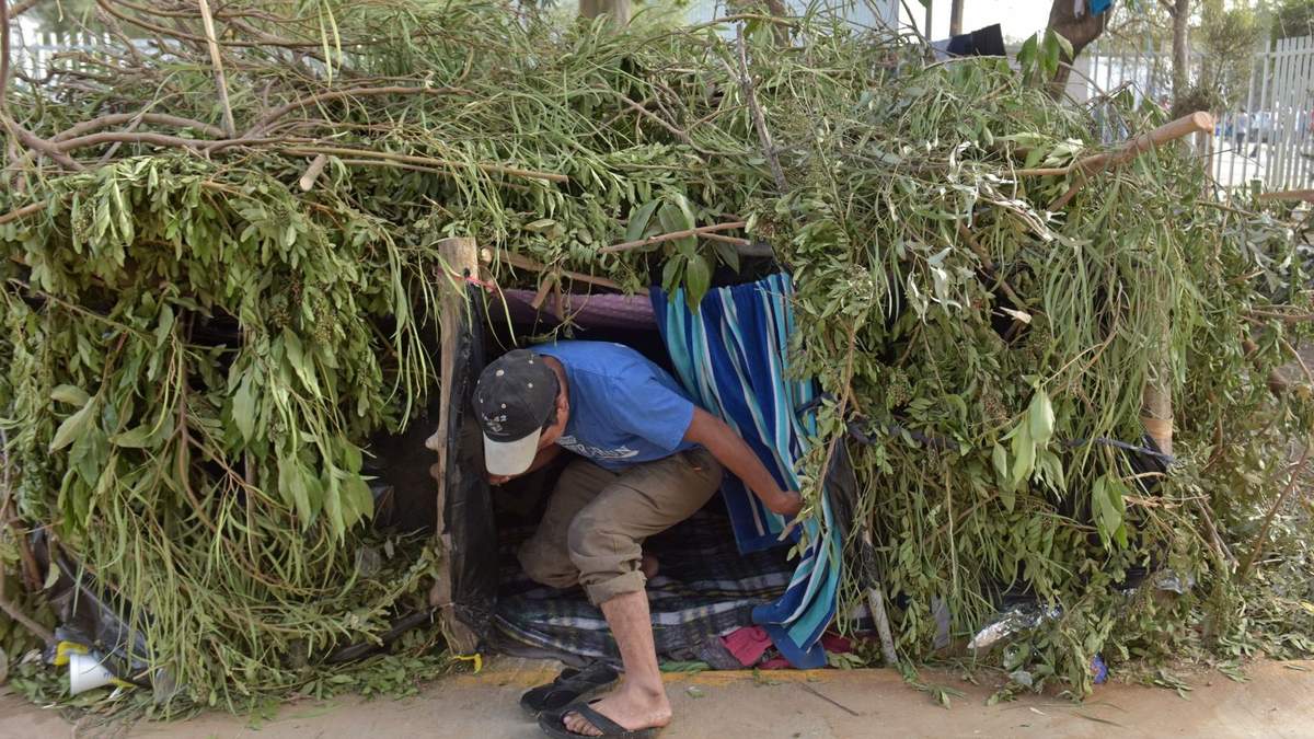 Un albergue para migrantes en Tijuana
