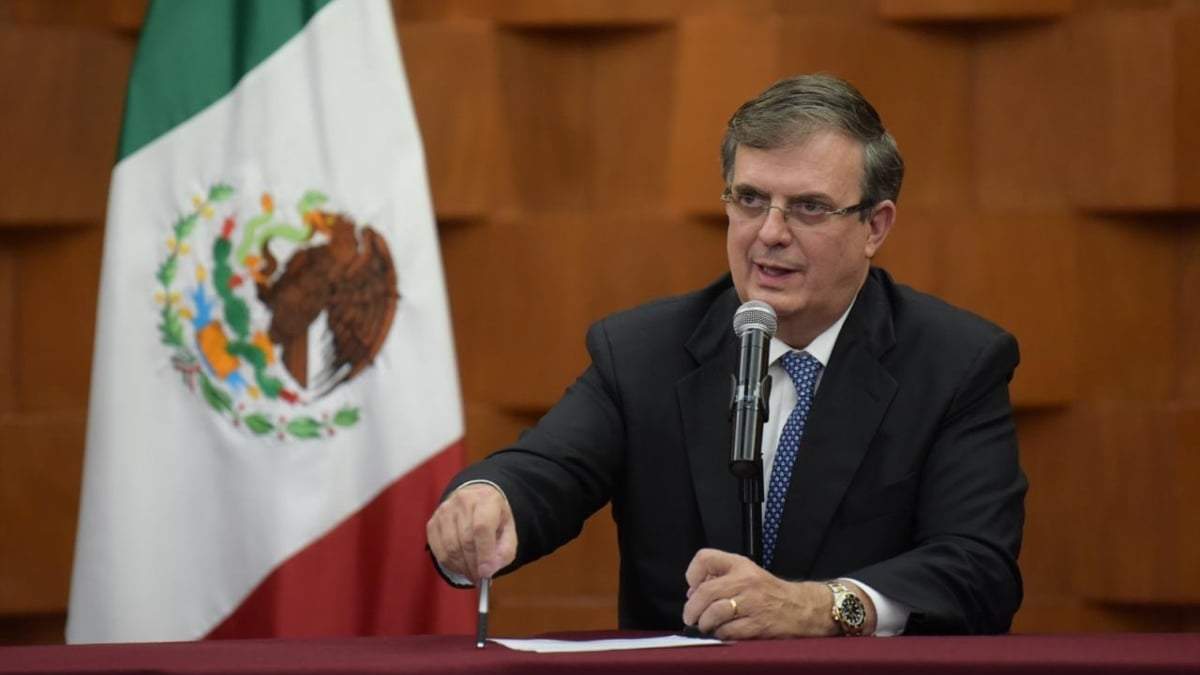 El canciller Marcelo Ebrard