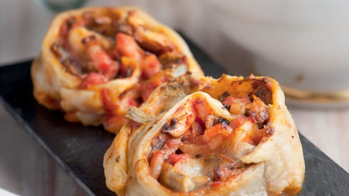 Rollitos de masa de pizza. Fuente: (Instagram)