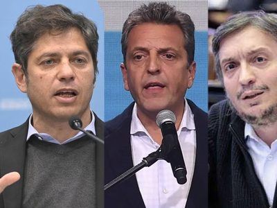 Axel Kicillof se reunió con Sergio Massa y Máximo Kirchner para unir al sector peronista