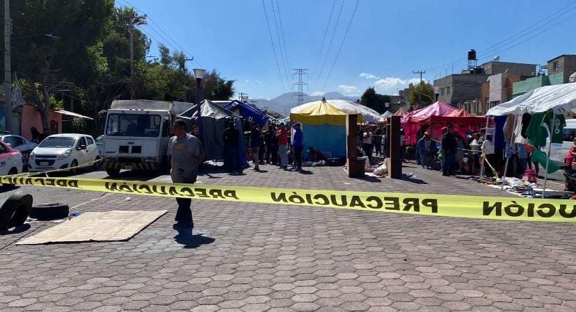 Tianguis donde fue el tiroteo