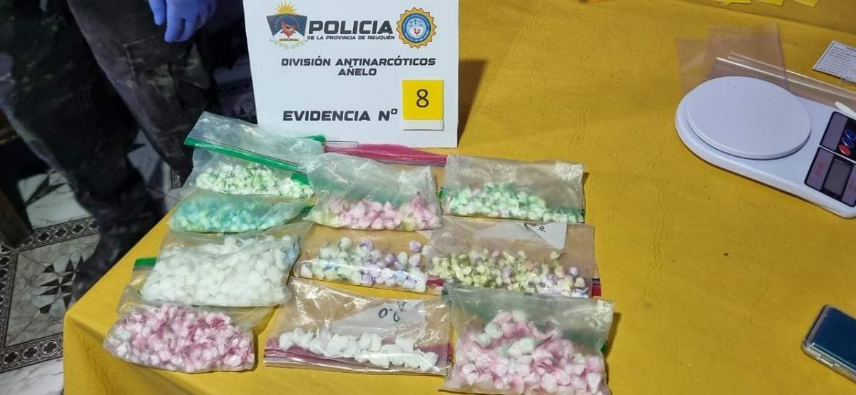 Buen debut de la división Antinarcóticos con sede en Añelo. Fuente: (Policía de Neuquén)