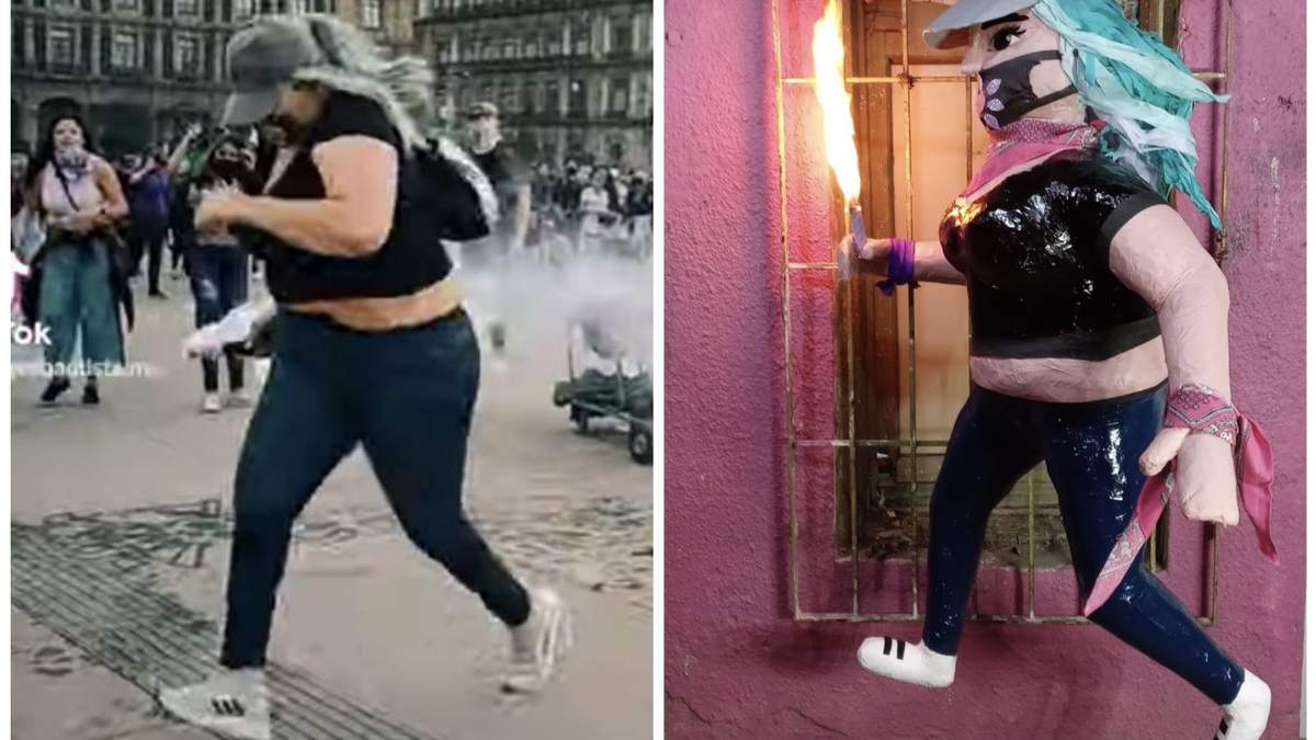 La activista @LilaCizas anunció que no compartiría la imagen de la piñata