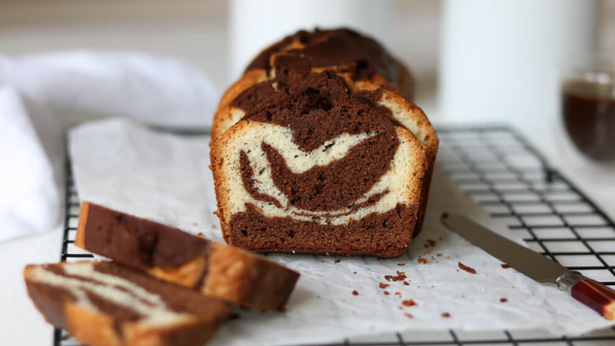 Budín marmolado keto. Fuente:(X).