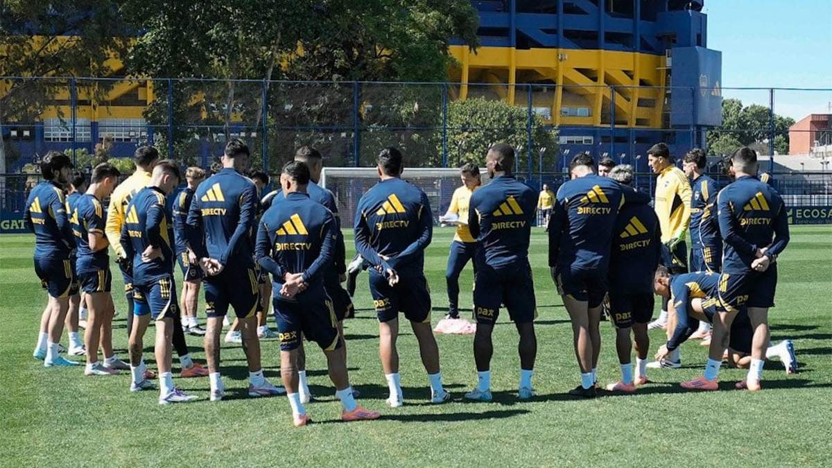 Mucha charla en Boca hubo este domingo.