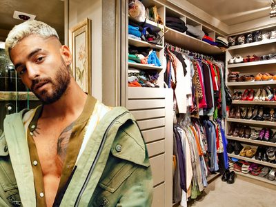 Un rincón para sorprender: cómo es el lujoso vestidor de Maluma en su mansión de Medellín