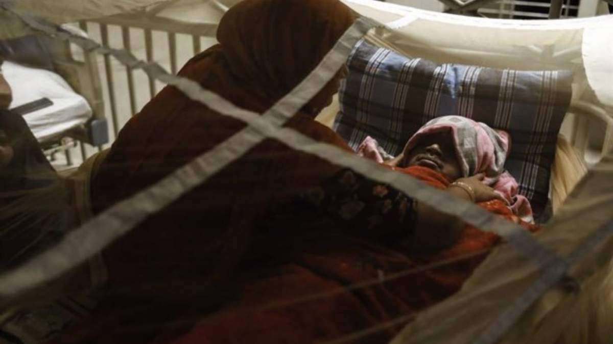 Paciente de dengue en Bangladesh