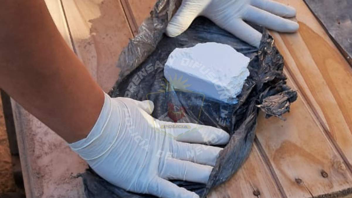 En el operativo se demoró a un hombre de 27 años. Fuente: (Policía de Neuquén).