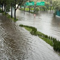 Inundaciones en Tlalpan y Coyoacán por lluvias fuertes (Fotos y Video)