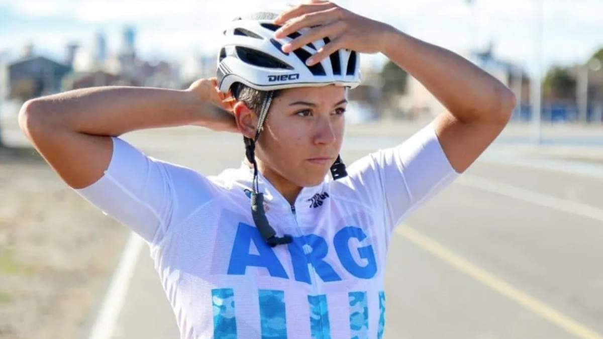 Abril Garzón quedó como una de las integrantes de la Selección Argentina de ciclismo. Fuente: (Gobierno de Neuquén)