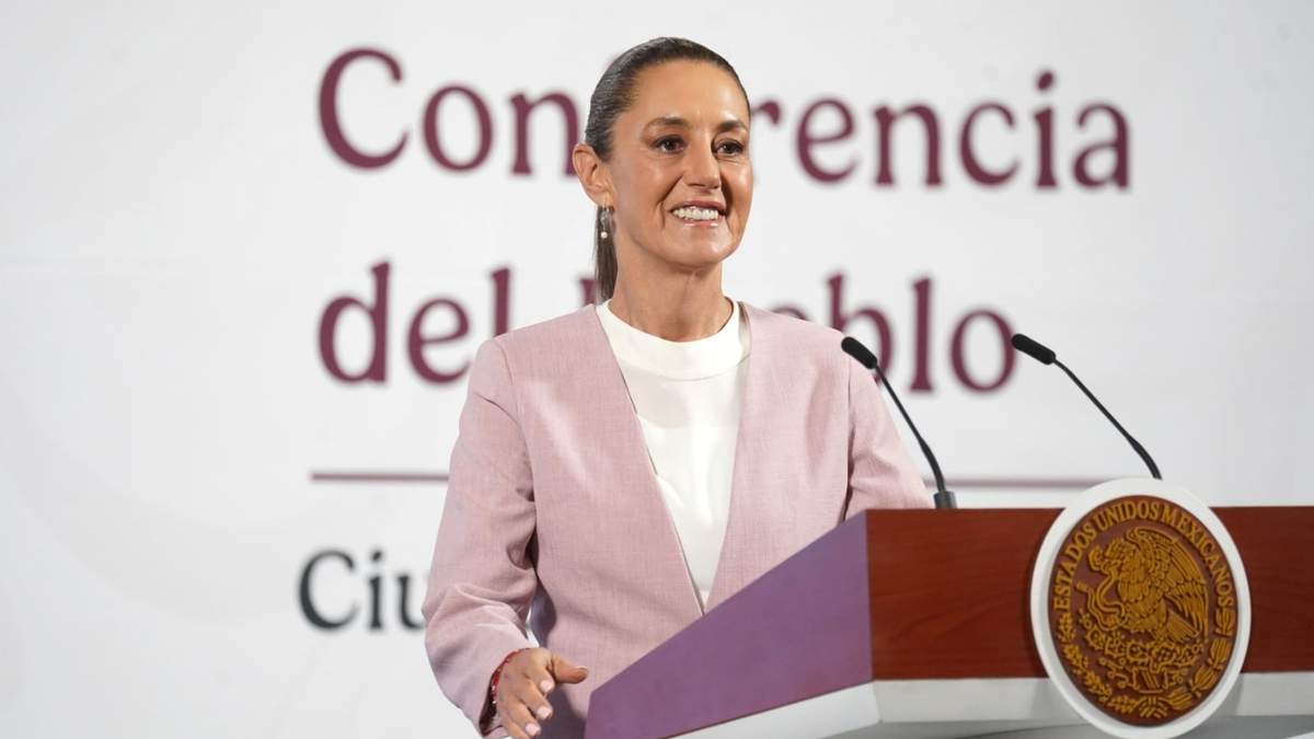 La presidenta de México, Claudia Sheinbaum, en la mañanera