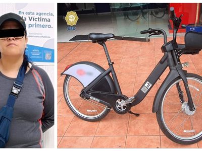 Detienen a mujer que robó una bicicleta de Ecobici hace dos años