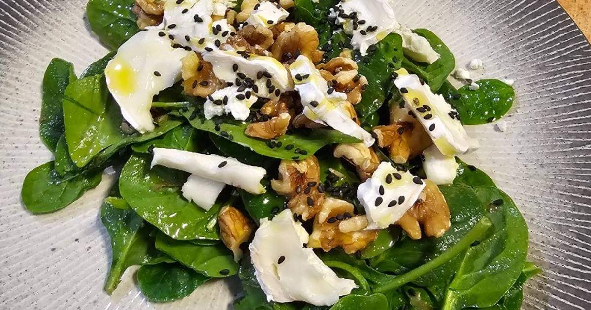 Ensalada de espinaca. Fuente: (Instagram)
