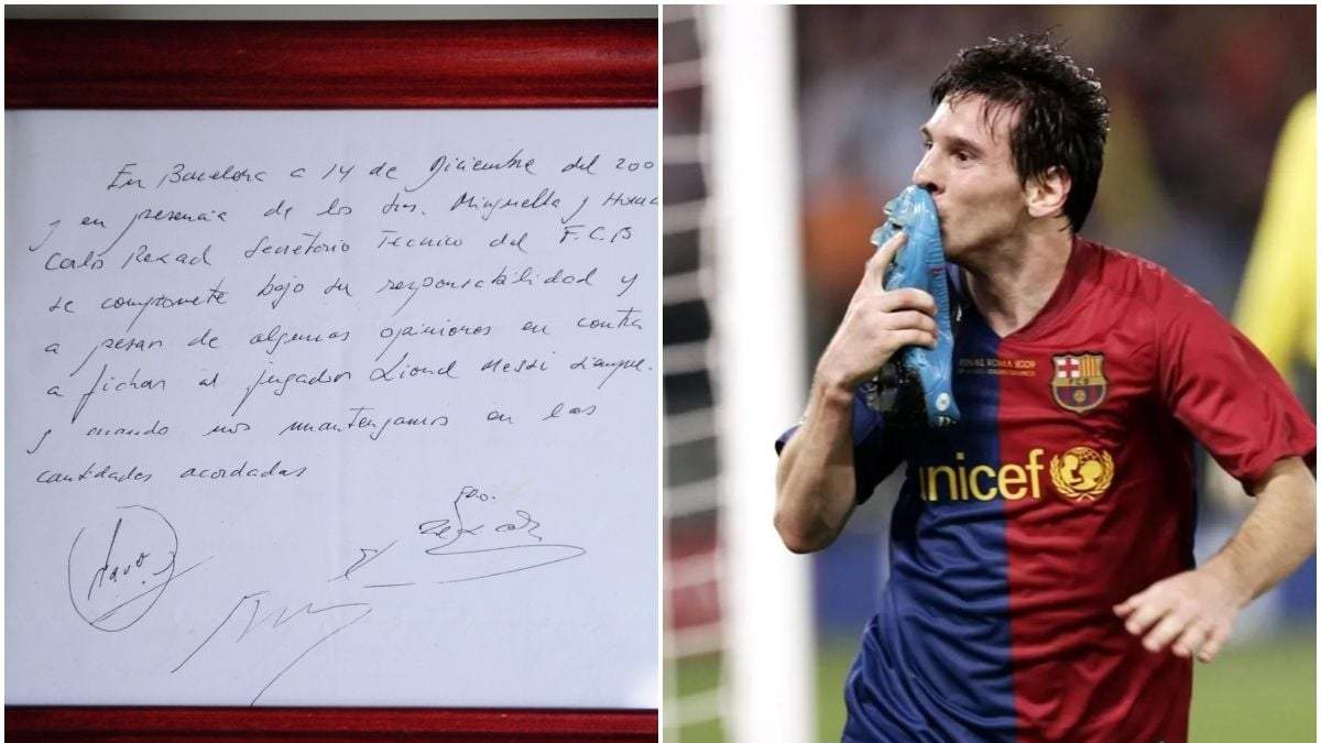 Primer contrato de Messi