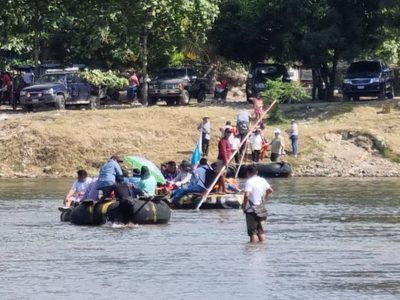 Dos migrantes mueren tras ser arrastradas por el río Suchiate; querían cruzar de Guatemala a México