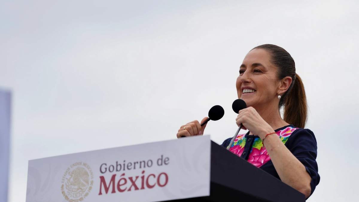 La presidenta Claudia Sheinbaum en Chiapas, con motivo de la gira nacional para dar informes de gobierno estatales